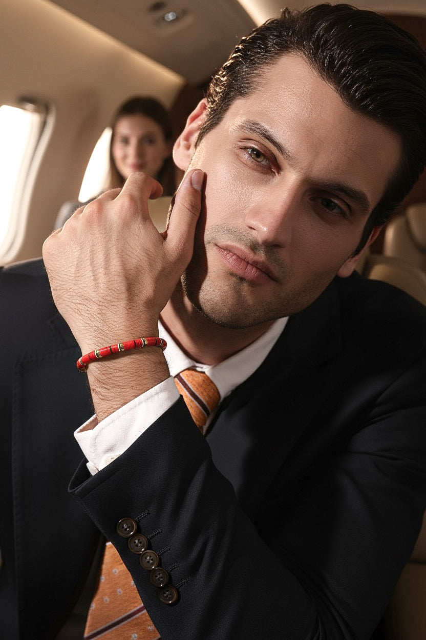 Havana Red & Yellow Gold Bracelet