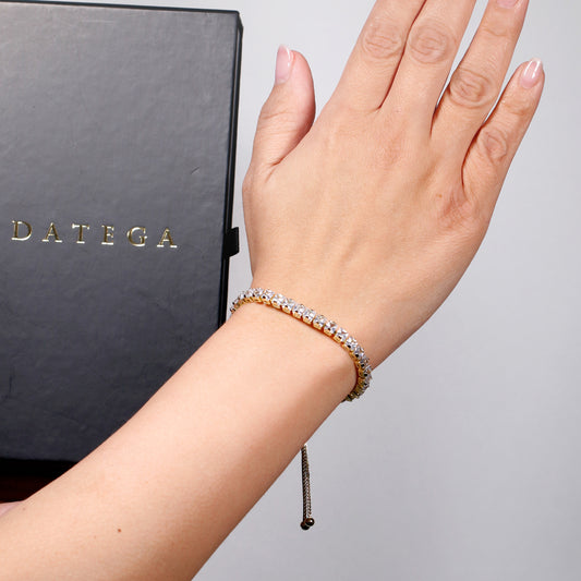 Yellow Gold Tennis Bracelet