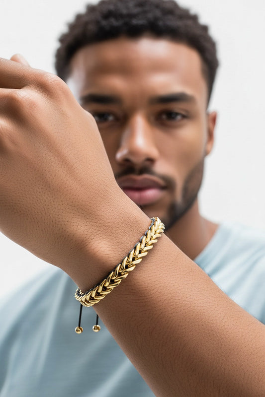 Spiked Yellow Gold & Black