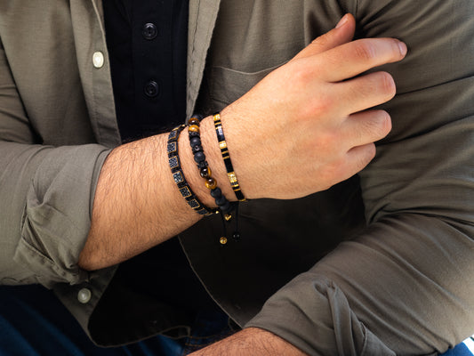 Square Yellow Gold Black Stingray