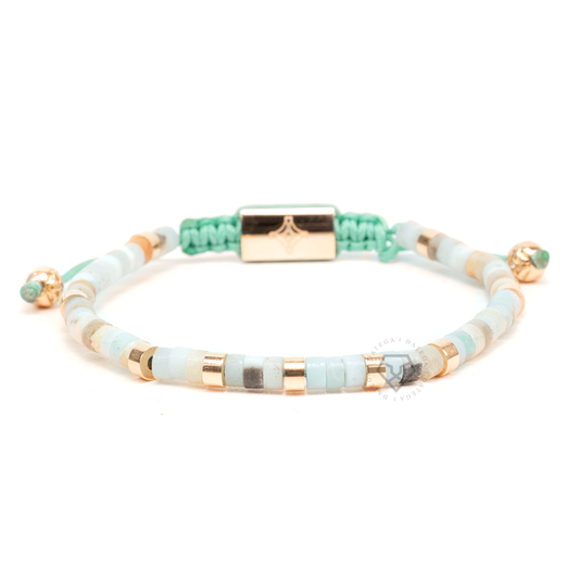 Aquamarine & Rose Gold Capri Bracelet
