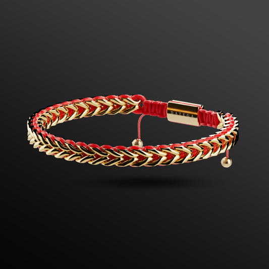 Spiked Yellow Gold & Red