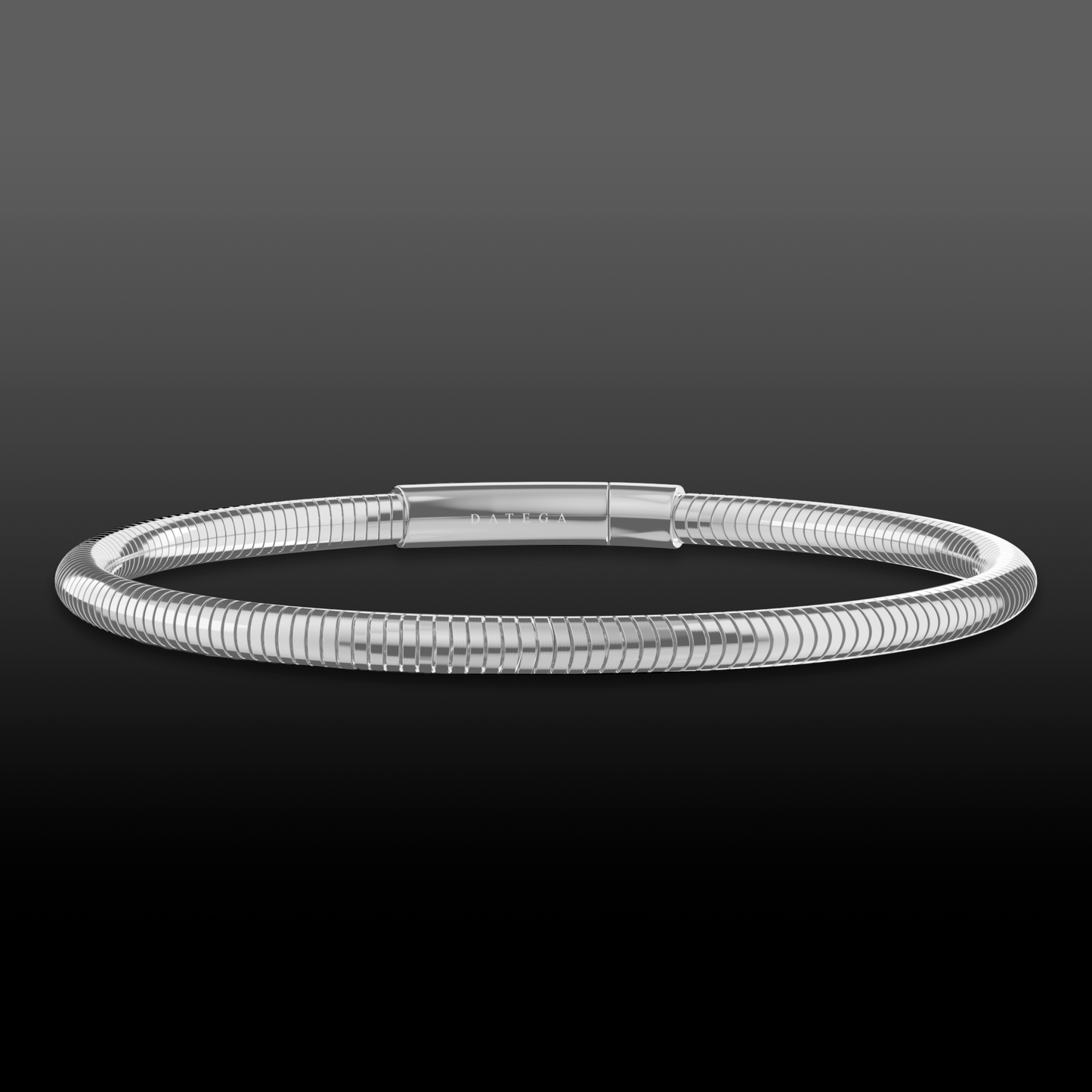 Silver Round Snake Chain Bracelet