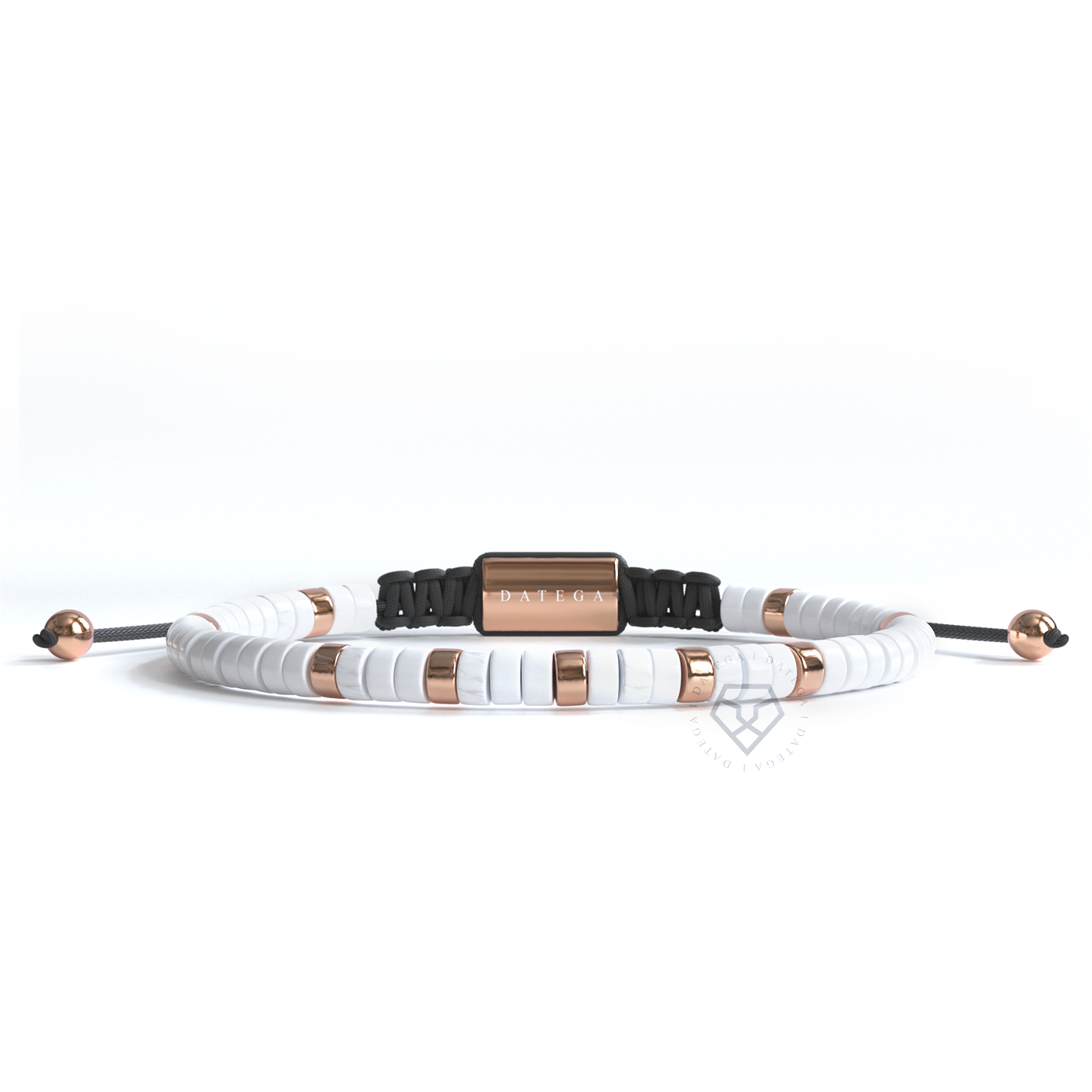 Howlite & Rose Gold Capri Bracelet