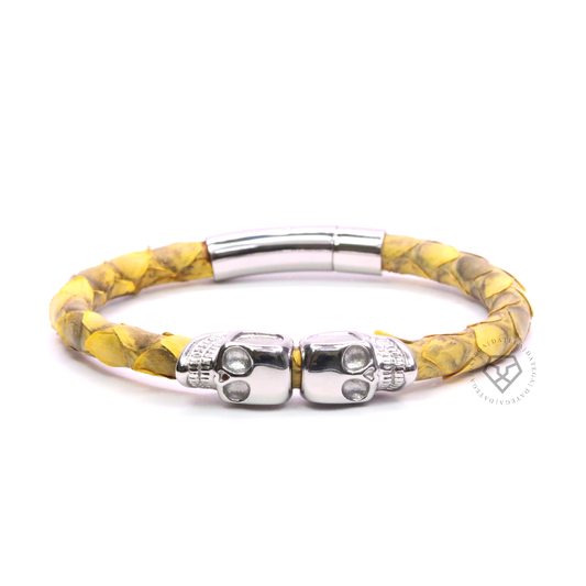 Twinskull White Gold Yellow Python