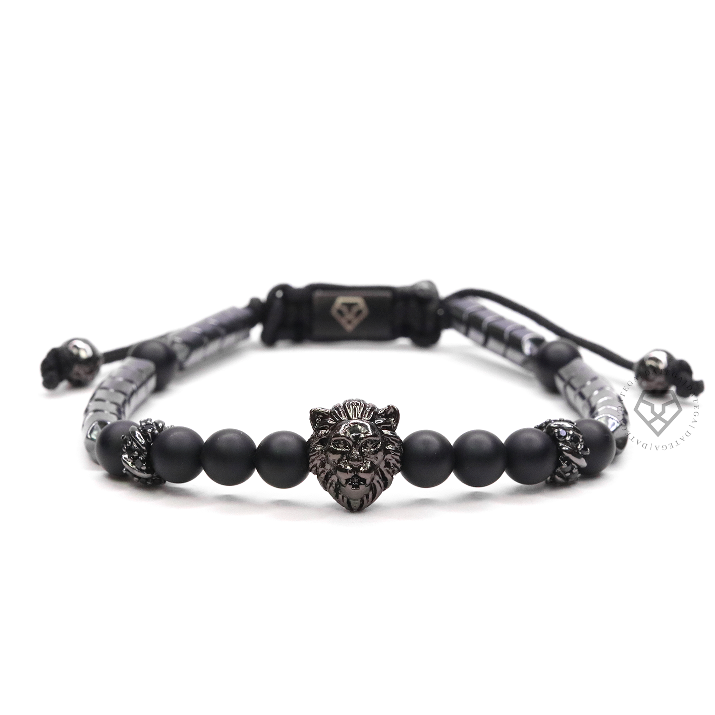 Lion Ruthenium, Hematite Spike & Rings