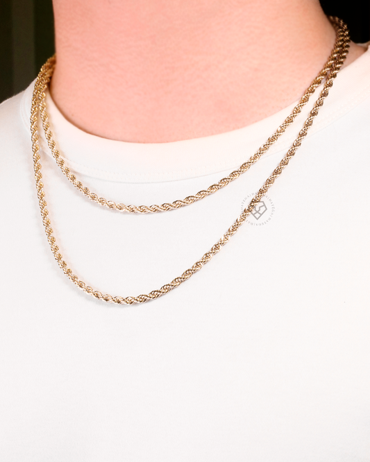 Twine Chain Yellow Gold - 3 mm