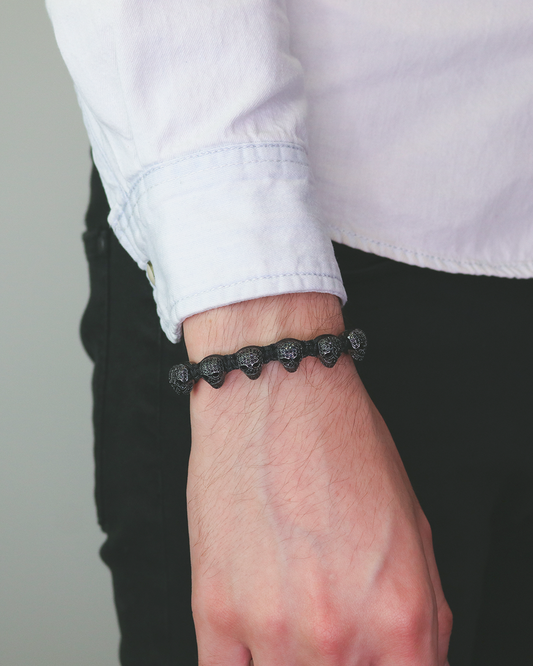 Ruthenium Luxury Cz Skulls