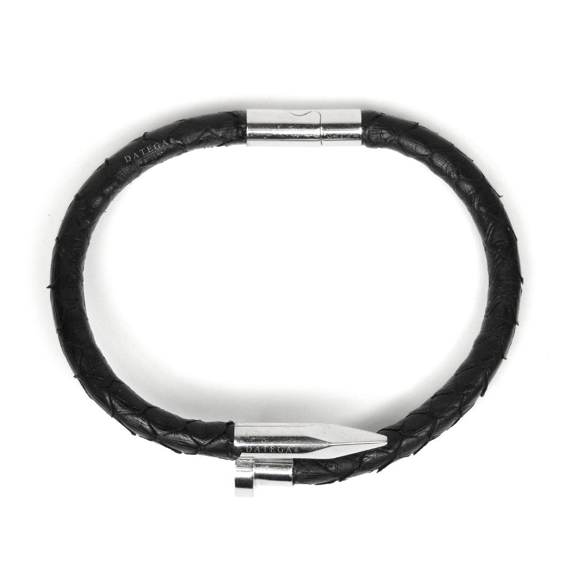 Nail White Gold Black Python