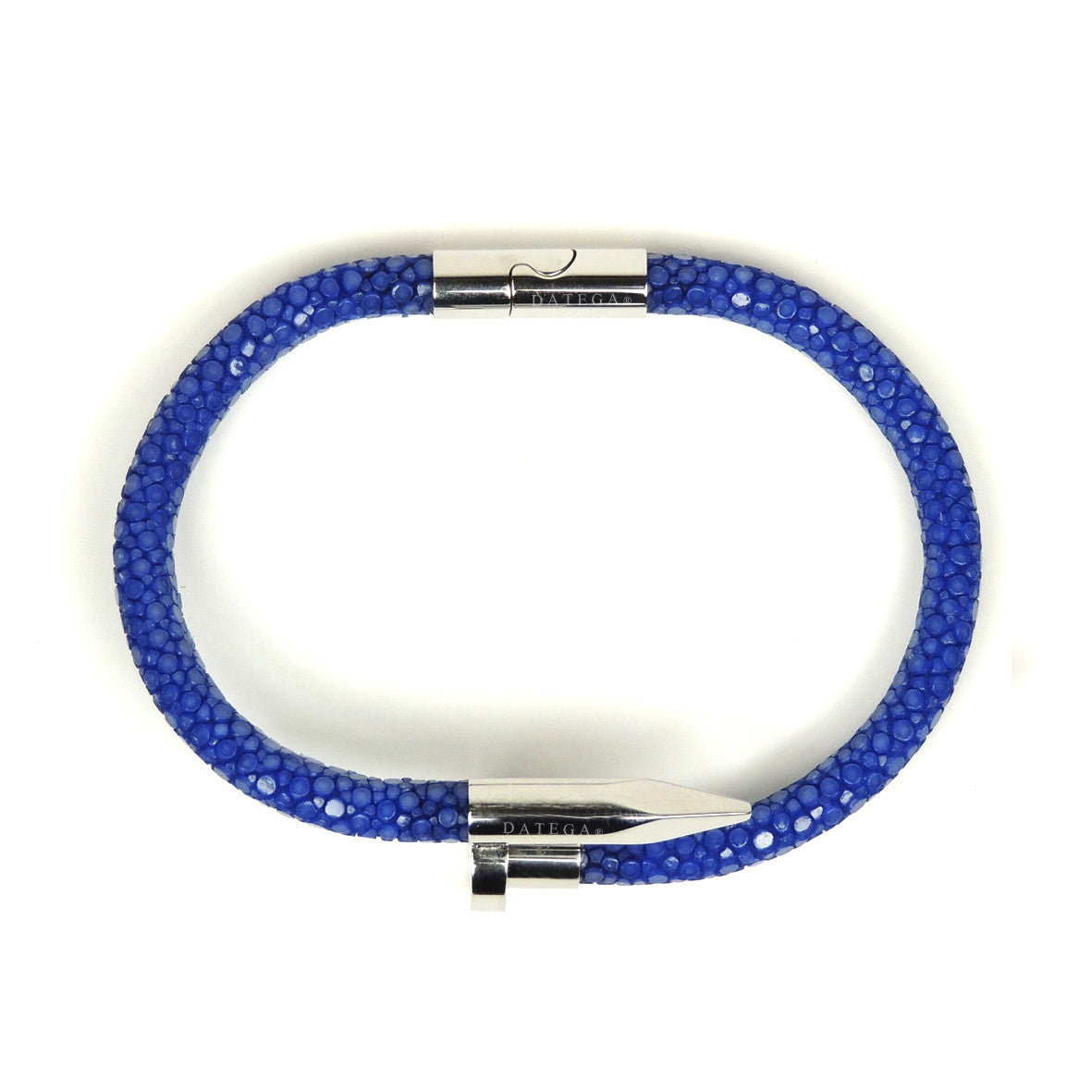 Nail White Gold Blue Stingray