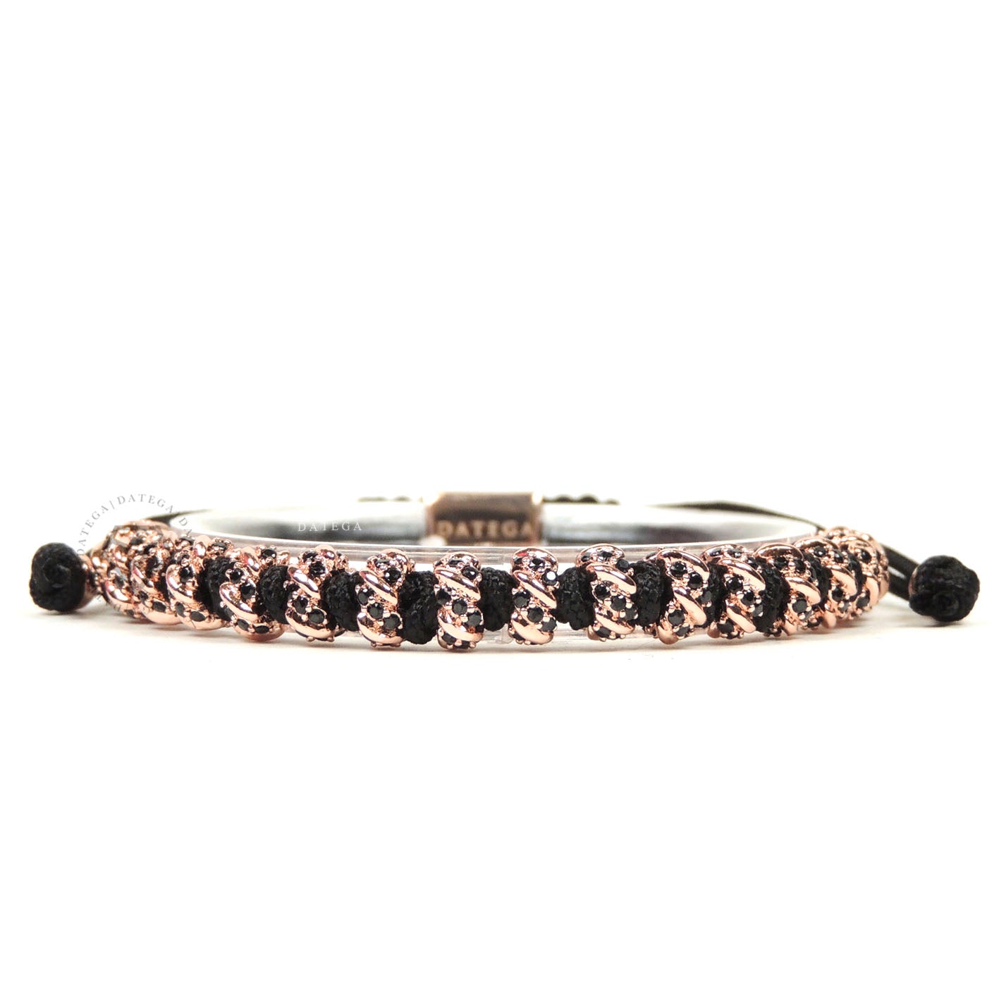 Rose Gold Cz Chain Multistoppers