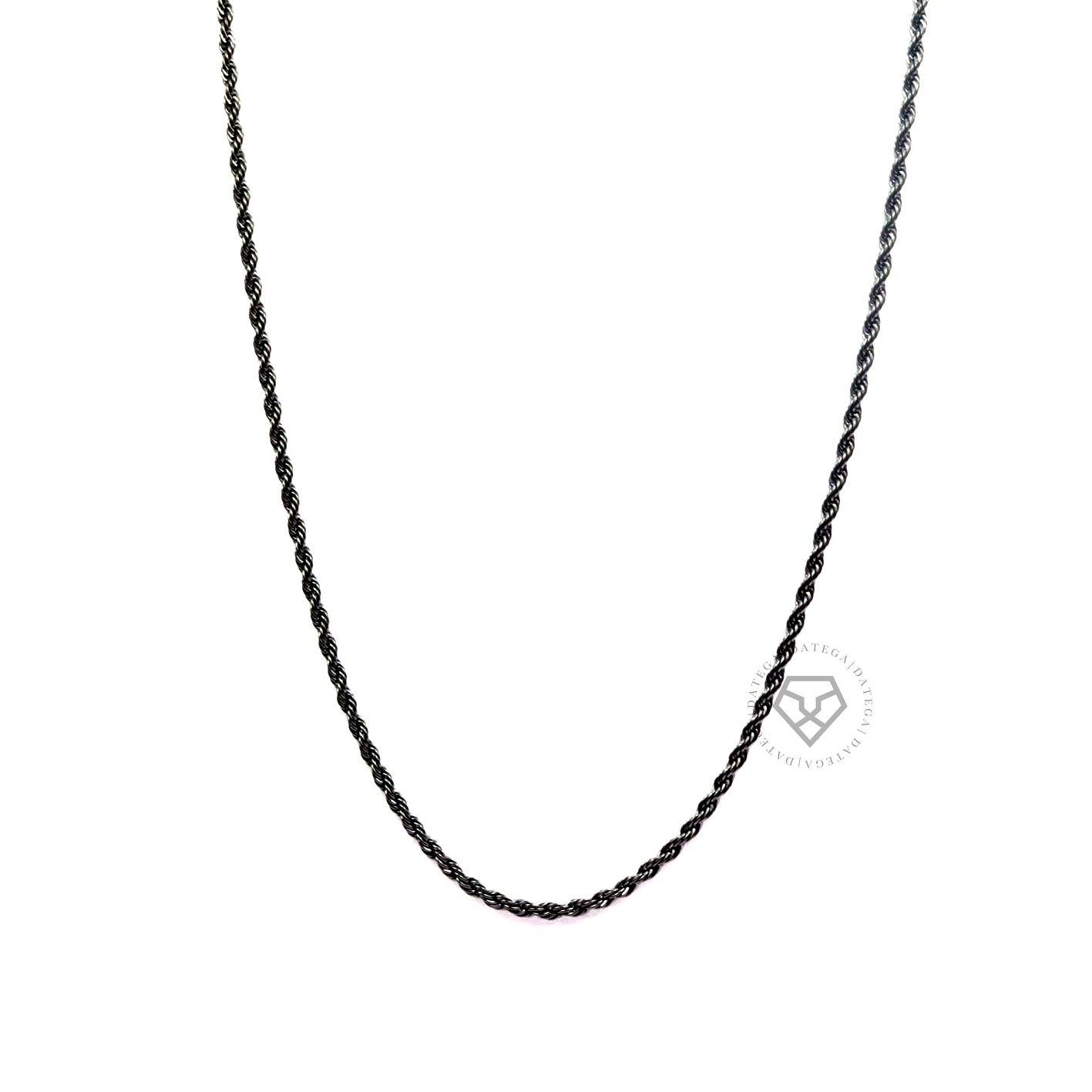 Twine Chain Ruthenium - 3 mm