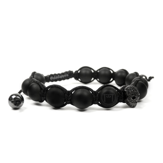 Ruthenium Luxury Skull & Onyx