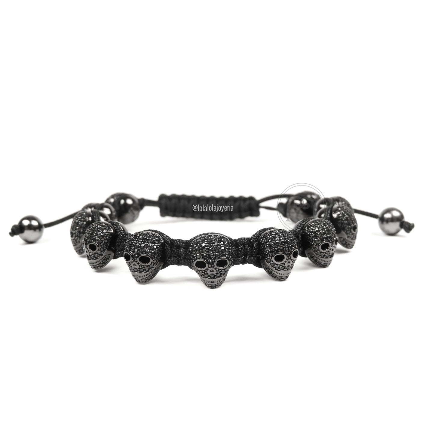 Rhodium Luxury Cz Skulls