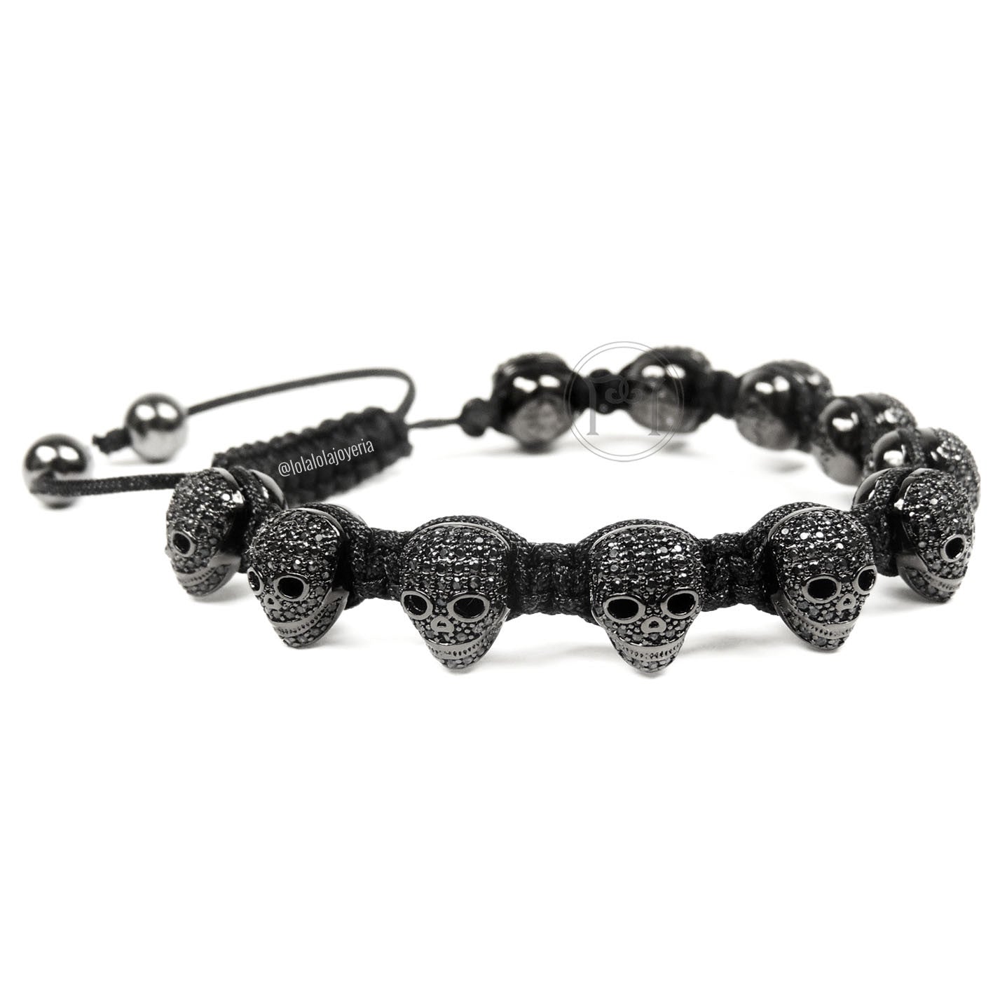 Rhodium Luxury Cz Skulls