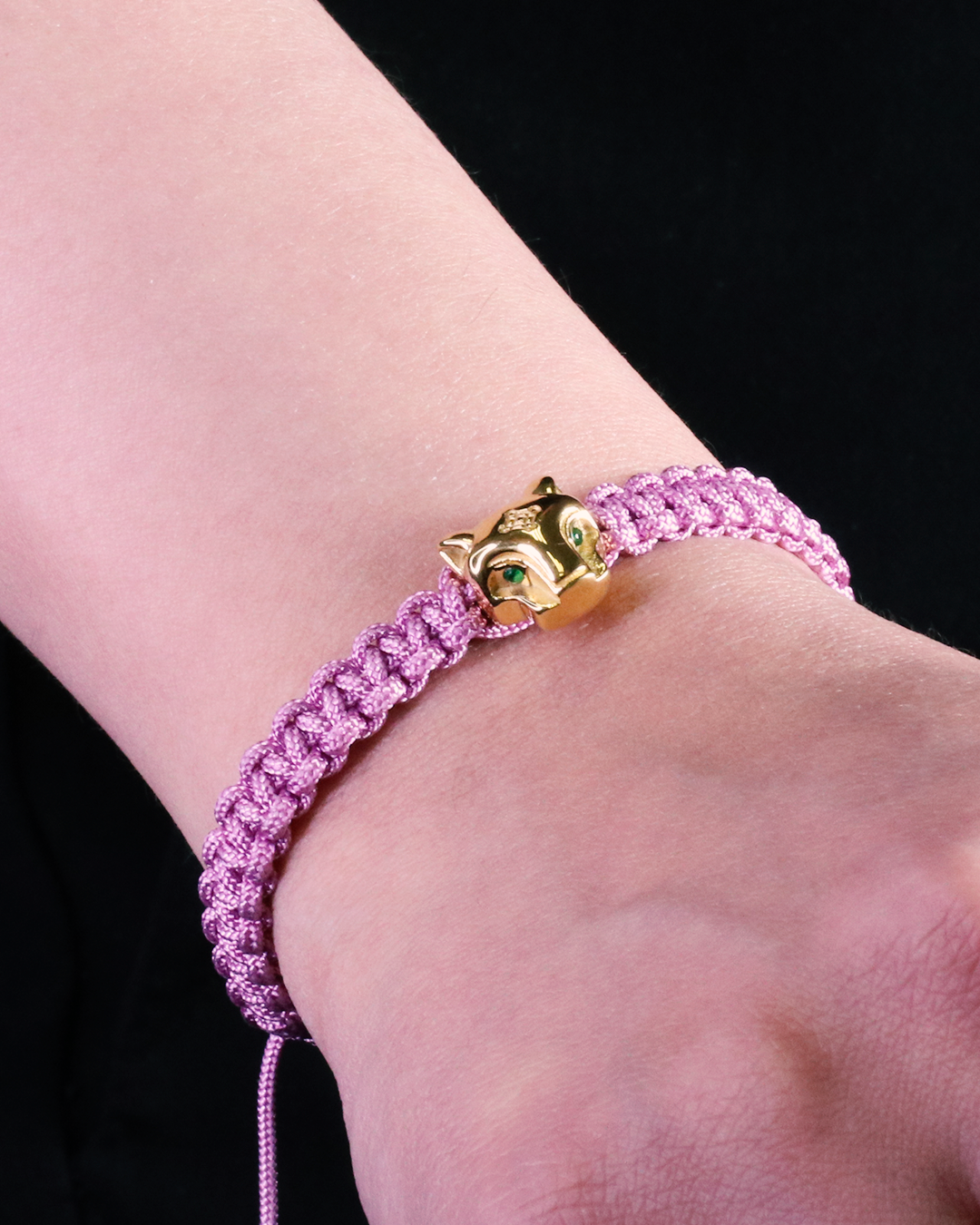 Grand Jaguar Yellow Gold & Lilac Rope