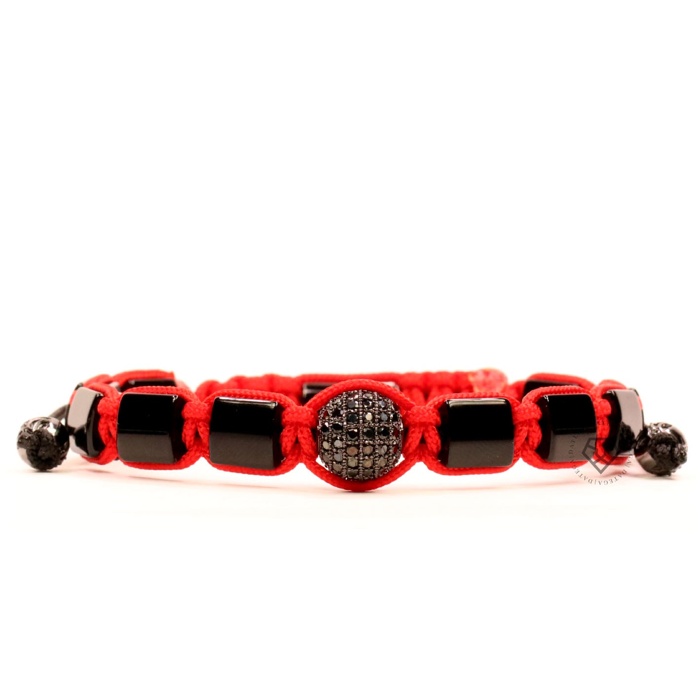 Square Onyx & Cz Ball