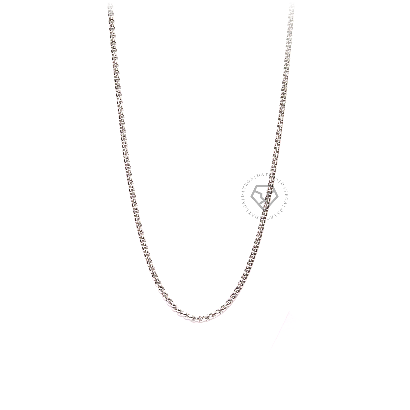Clamp Chain White Gold - 3 mm