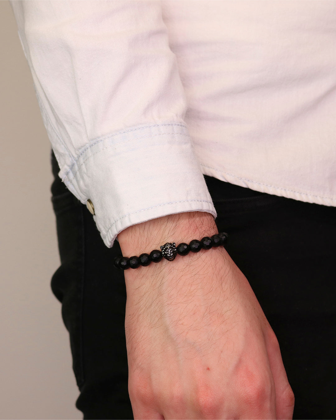 Lion Ruthenium & Agate Faceted