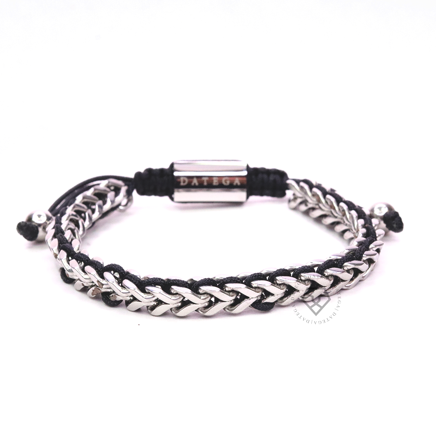 Spiked White Gold & Black