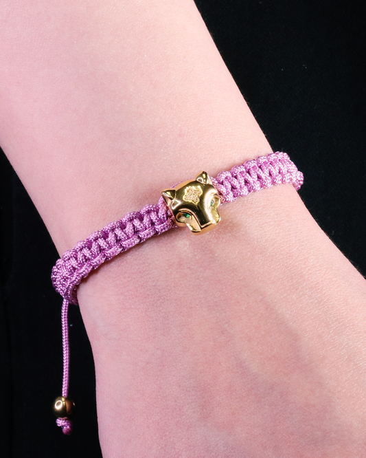 Grand Jaguar Yellow Gold & Lilac Rope