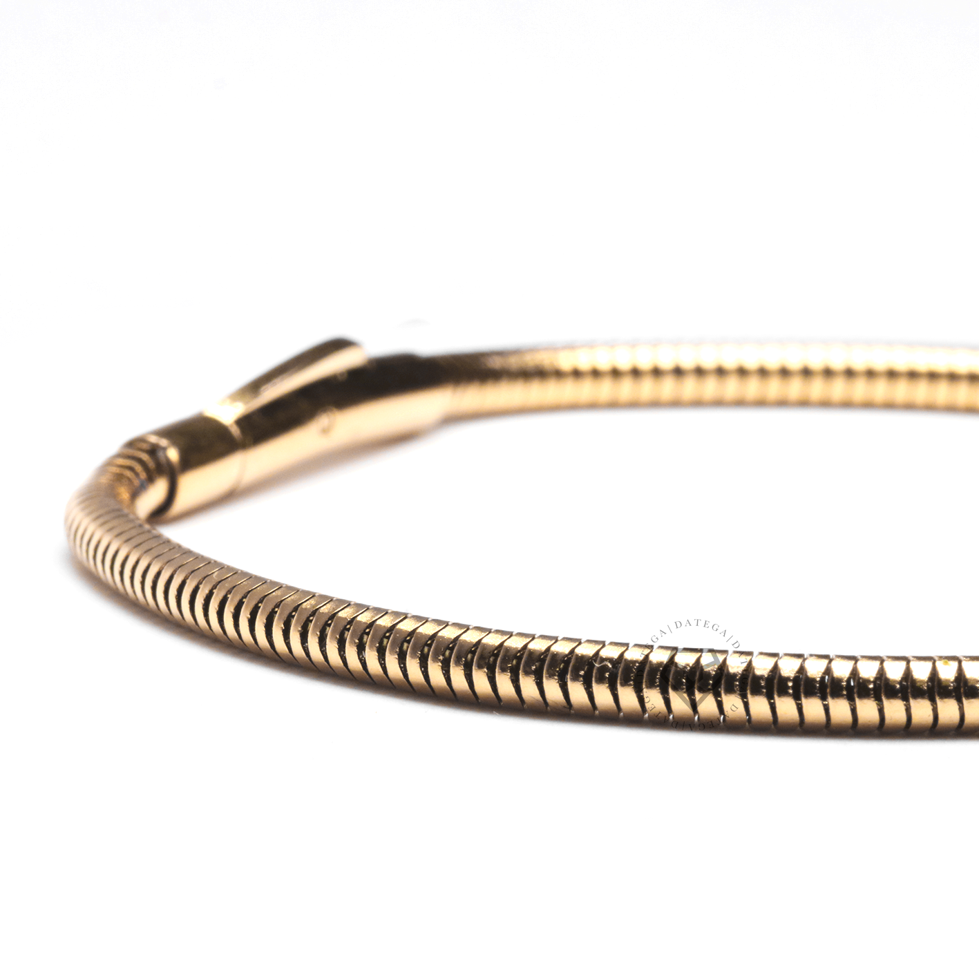 Gold Round Snake Chain Bracelet