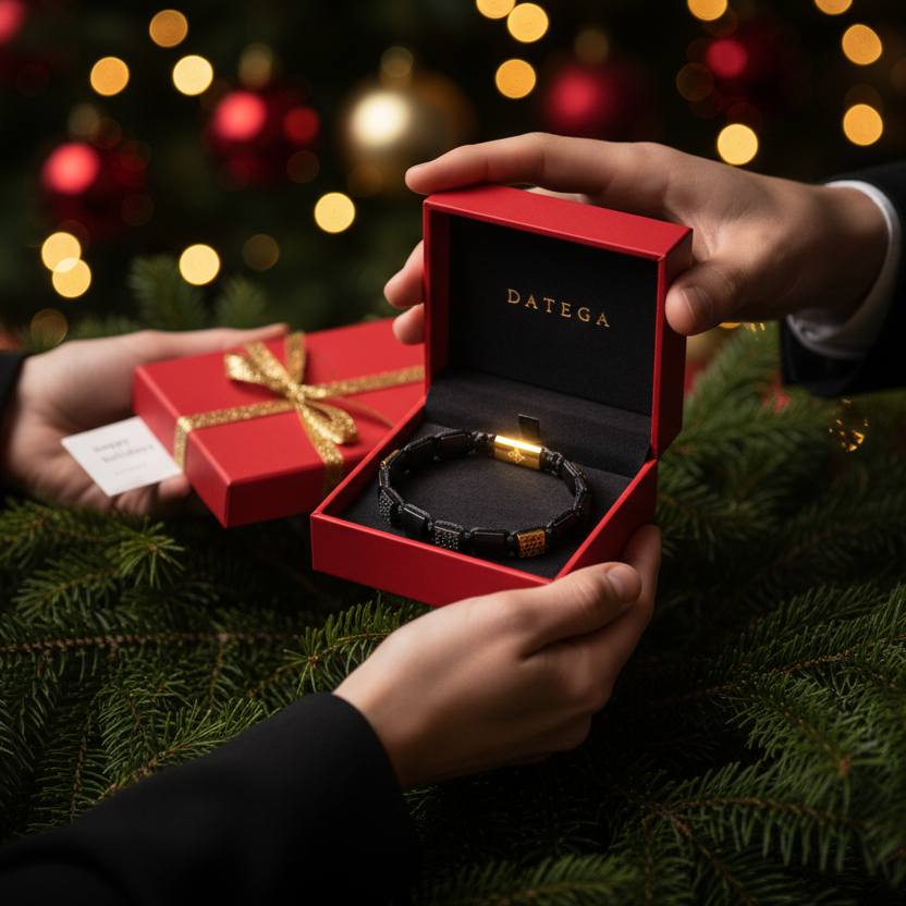 The Cairo Flatbead - Onyx & Yellow Gold