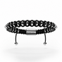 Halo White Gold & Black Rope