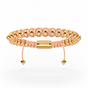 Halo Yellow Gold & Light Pink Rope