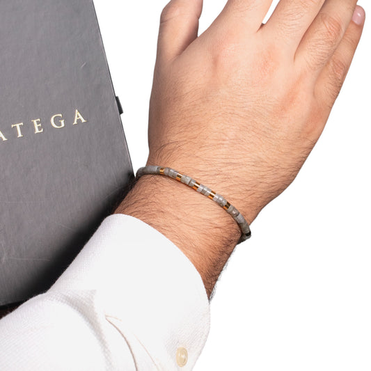 Amazonite & Yellow Gold Capri Bracelet