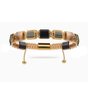The Cairo Flatbead - Onyx, Tiger Eye & Yellow Gold