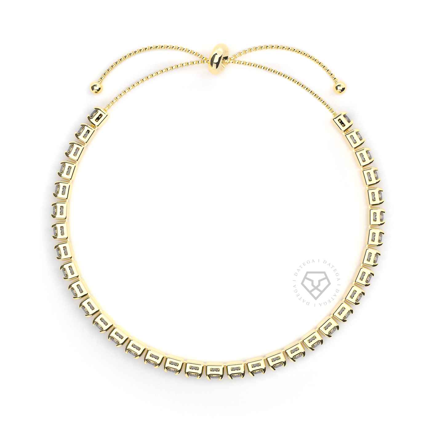 Yellow Gold Tennis Bracelet
