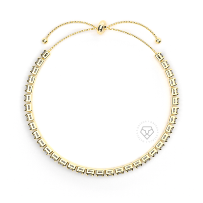 Yellow Gold Tennis Bracelet