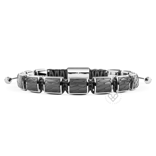 Square White Gold Black Python