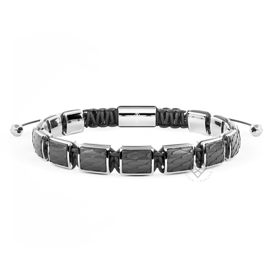 Square White Gold Black Python