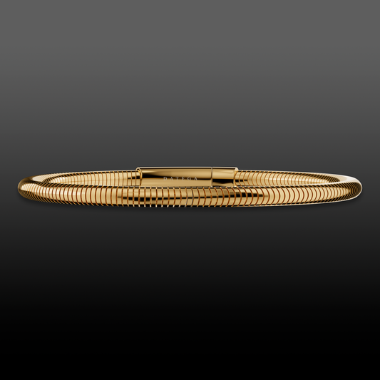 Gold Round Snake Chain Bracelet