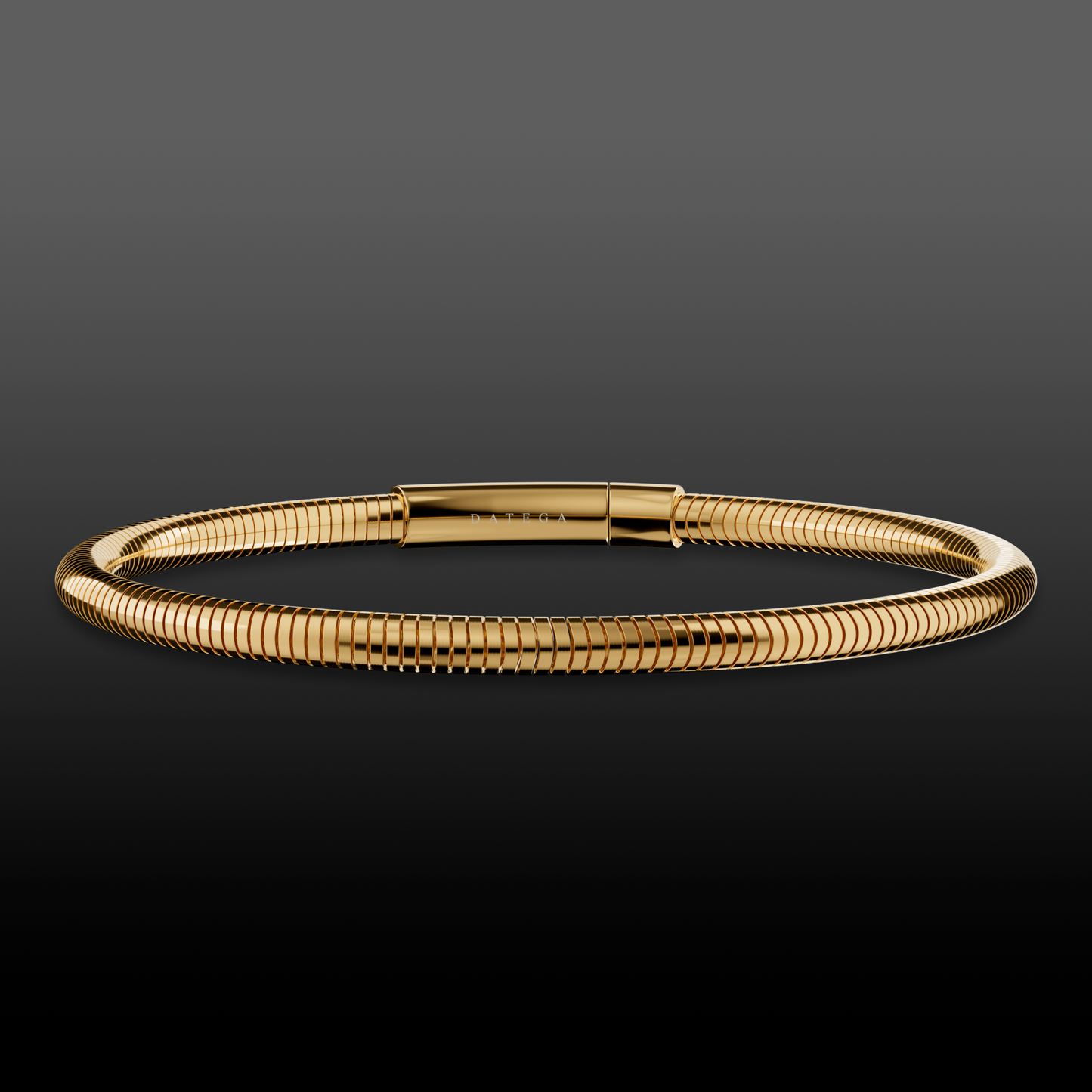 Gold Round Snake Chain Bracelet
