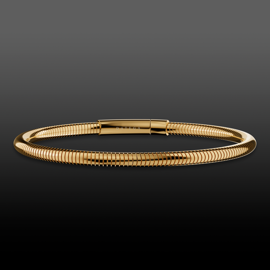 Gold Round Snake Chain Bracelet
