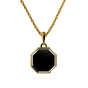 Octo Yellow Gold & Onyx Necklace