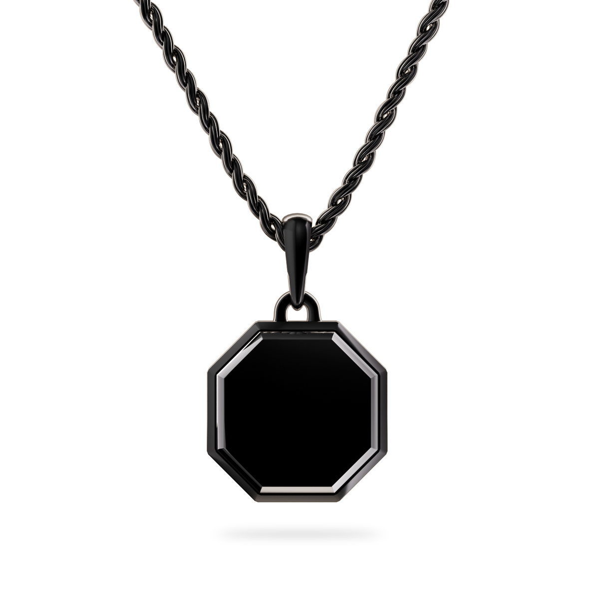 Octo Ruthenium & Onyx Necklace