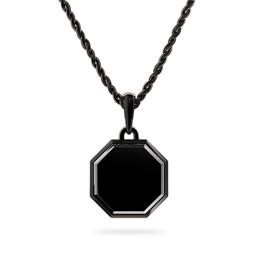 Octo Ruthenium & Onyx Necklace