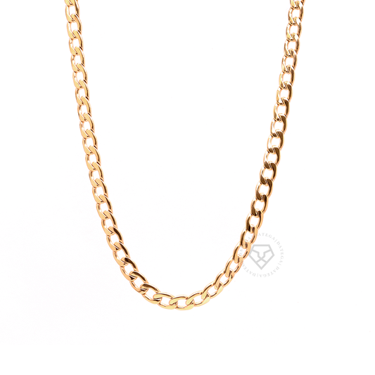 Curb Chain Gold - 7 mm