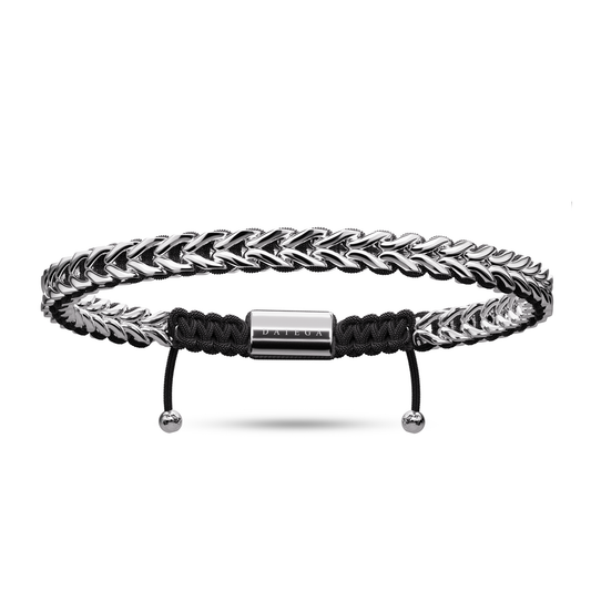 Spiked White Gold & Black