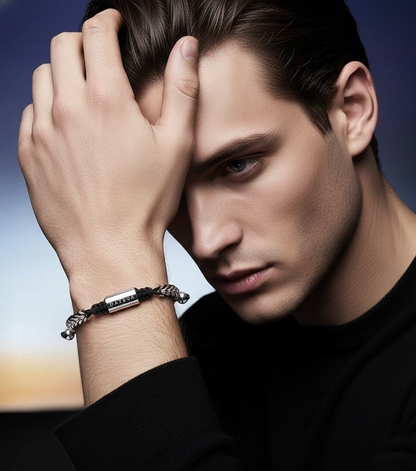 Spiked White Gold & Black