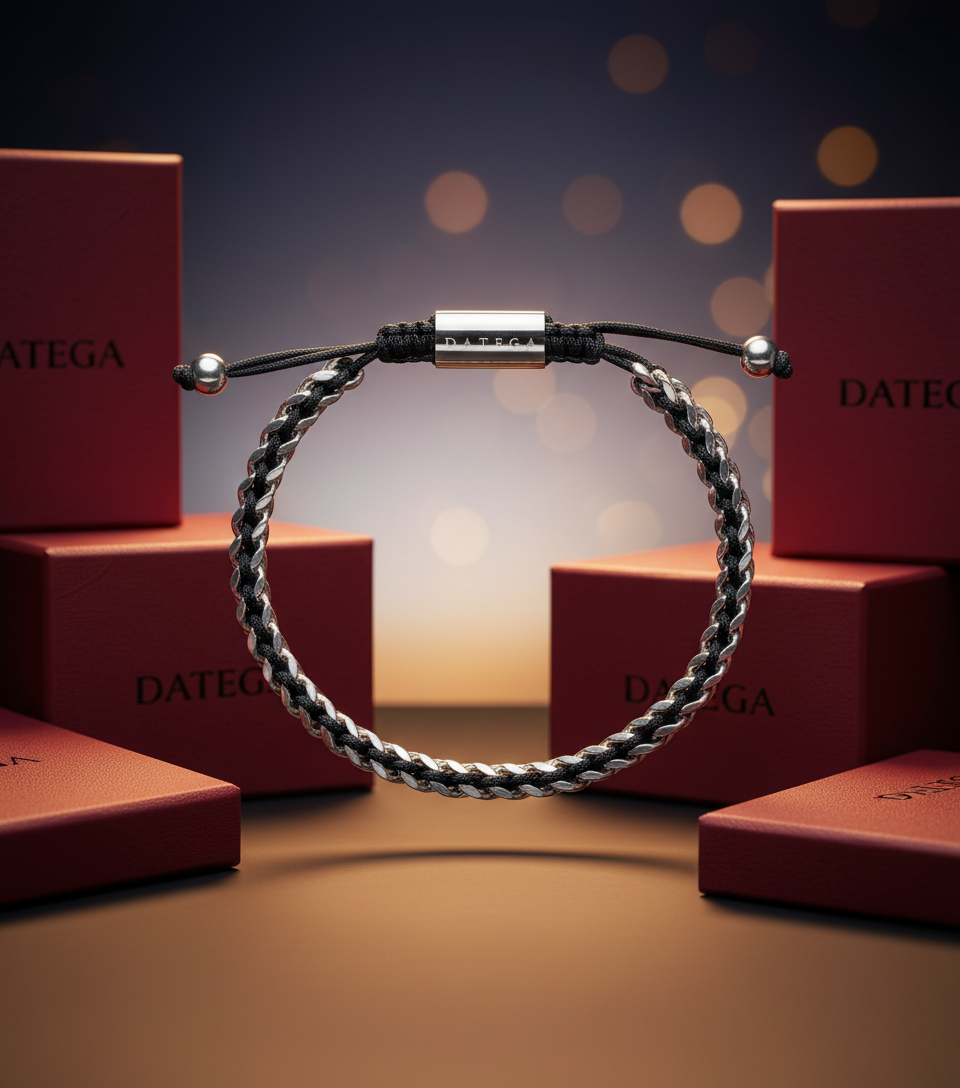 Spiked White Gold & Black