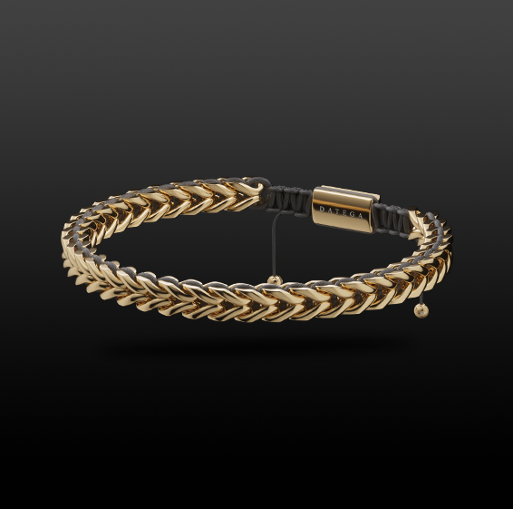 Spiked Yellow Gold & Black