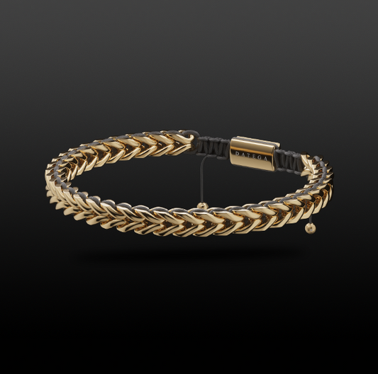 Spiked Yellow Gold & Black