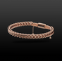 Spiked Rose Gold & Caramel Rope