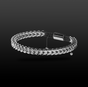 Spiked White Gold & Black