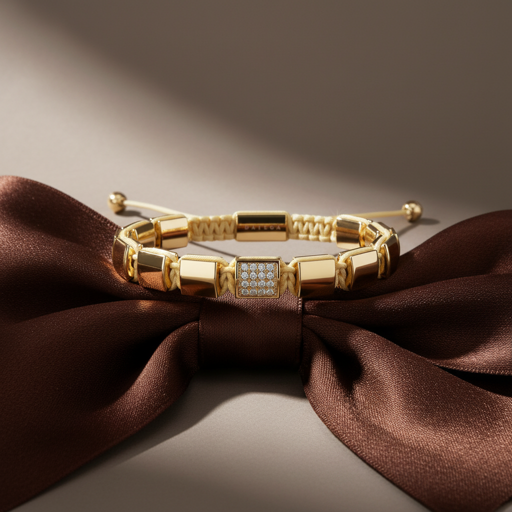 Shinny Gold & Yellow Gold Clear Swarovski